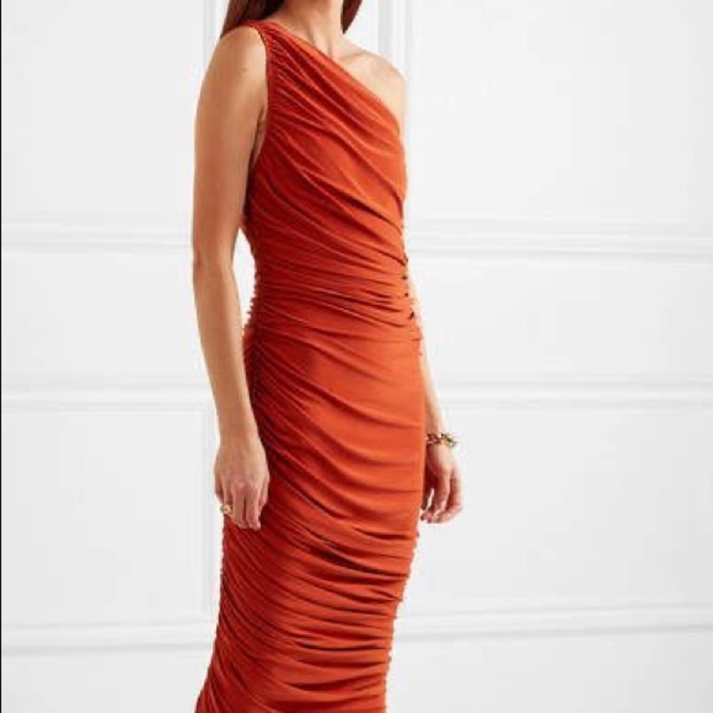 Norma Kamali Diana Dress Burnt Orange